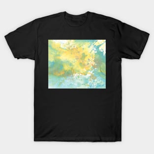 Blue Green Splash :: Patterns and Textures T-Shirt